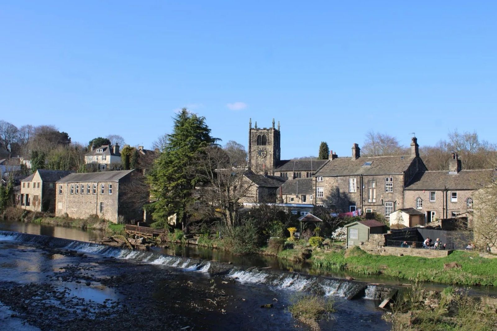 Bingley from Ireland Bridge over the River Aire